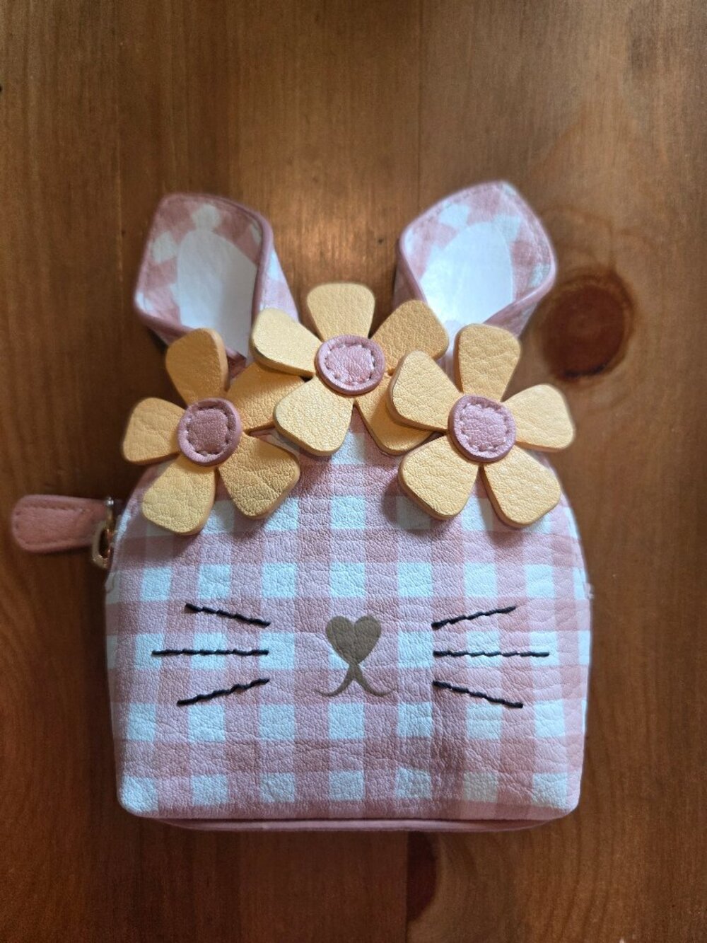 LC Lauren Conrad Whimsical Bunny Coin Purse with Keychain NWOT